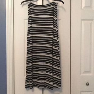 Black/white maxi skirt